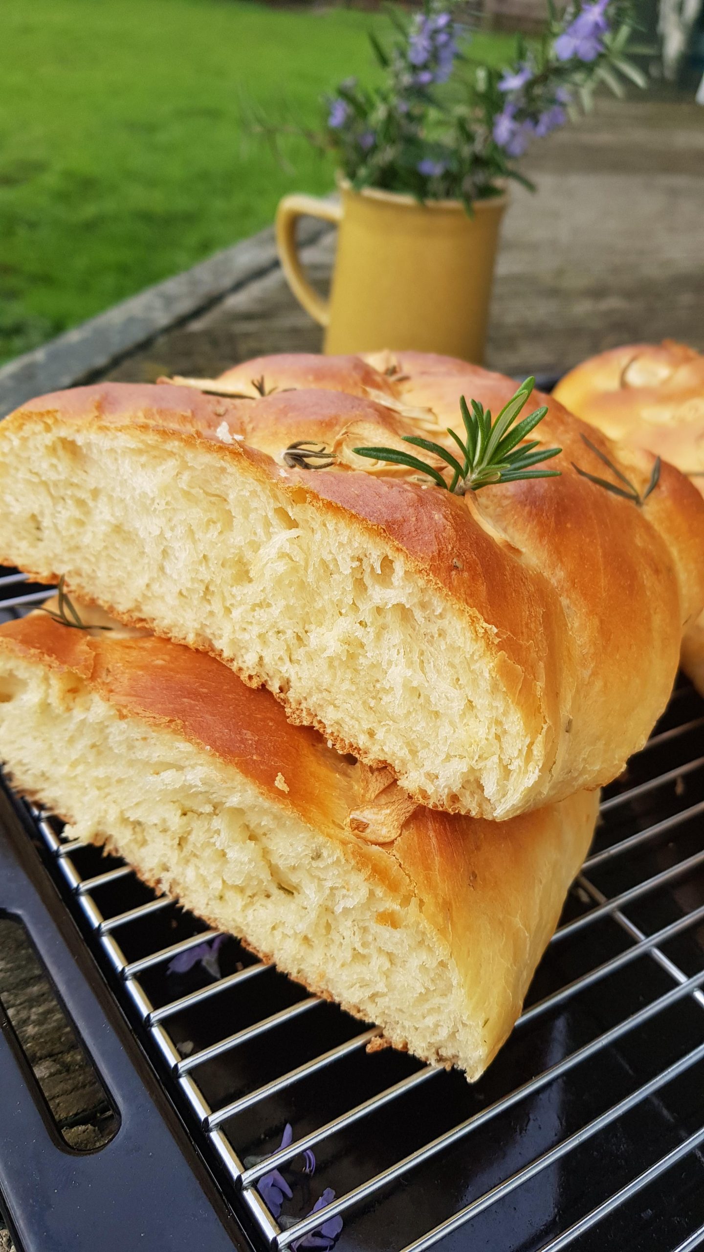 Rosemary Garlic Challah Bread