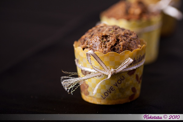 muffin chocolate chip và bí ngòi 