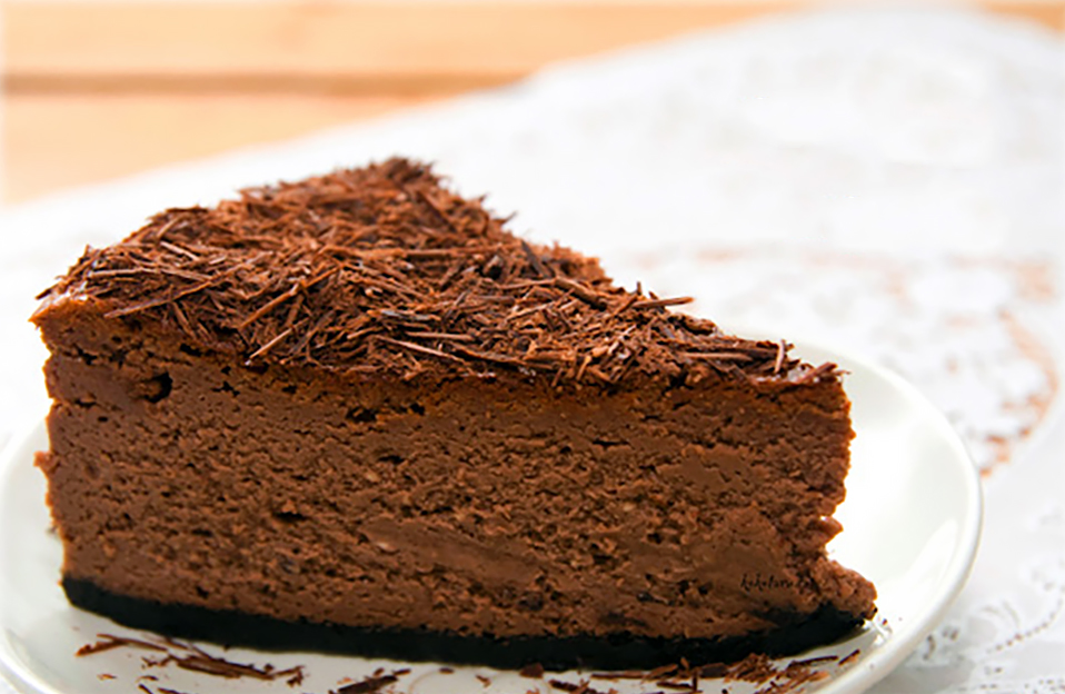 Bánh kem phômai socola - Chocolate cheesecake